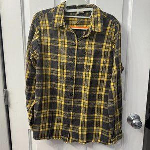 japna brand, size L, plaid, button down shirt